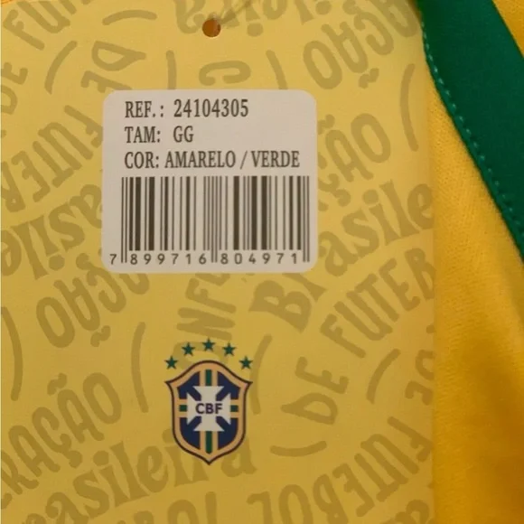 Original CBF Brazil Soccer Jersey. - Picture 7 of 13